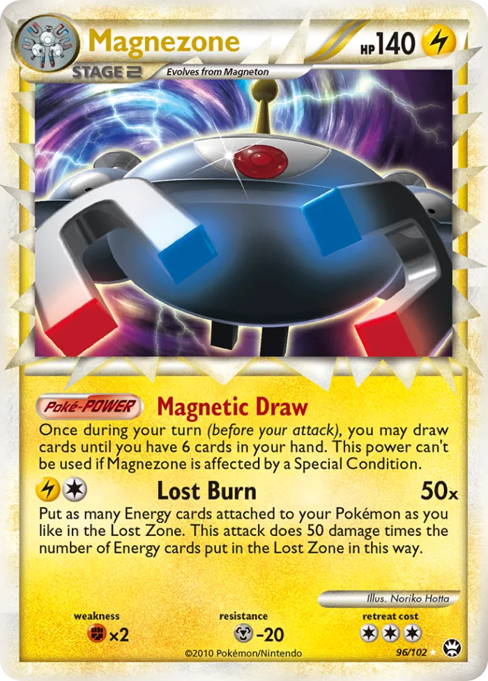 Magnezone #96 HS—Triumphant Pokemon card