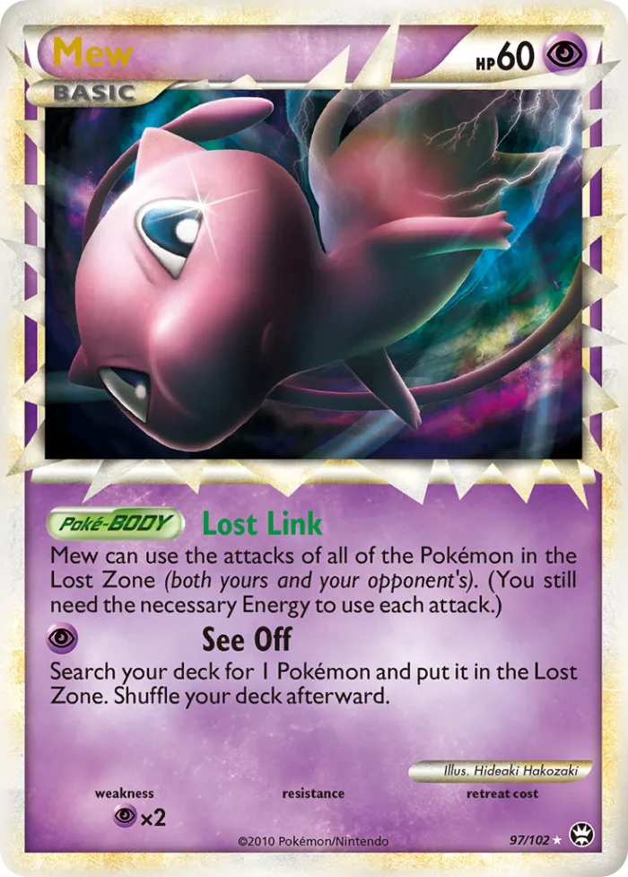 Mew #97 HS—Triumphant Pokemon card