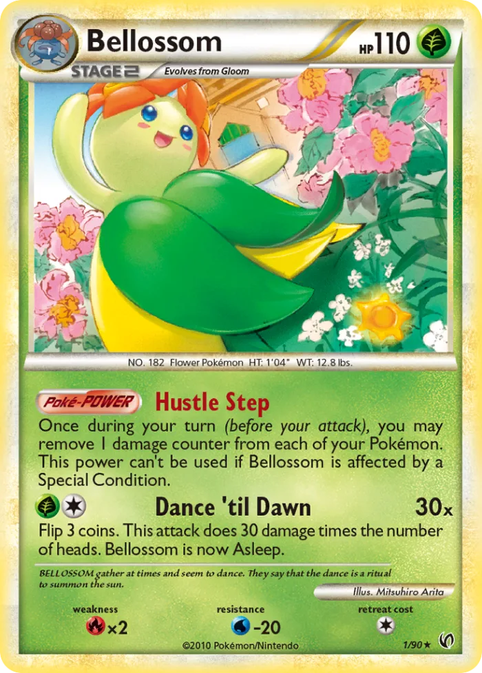 Bellossom #1 HS—Undaunted Pokemon card