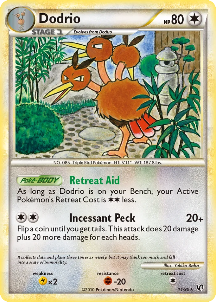 Dodrio HS—Undaunted card