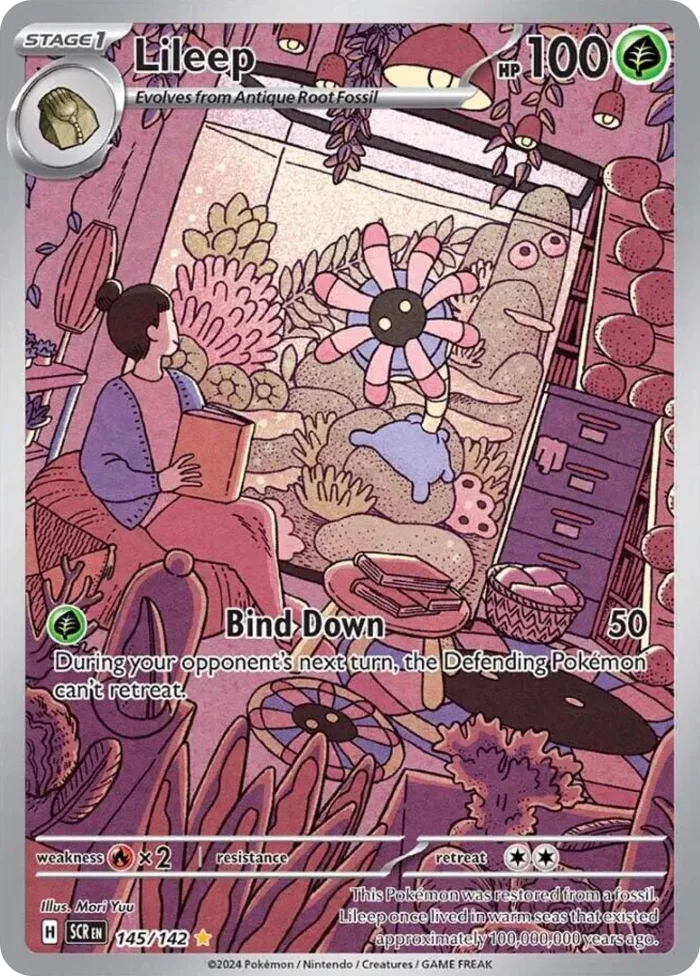 Lileep #145 Stellar Crown Pokemon card