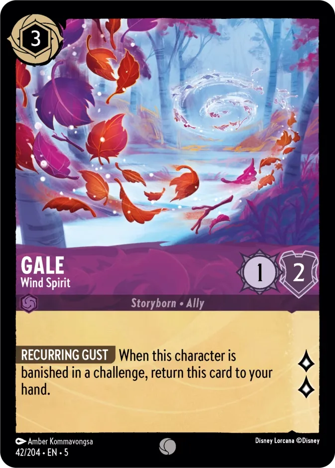 Gale #42 Shimmering Skies Disney Lorcana card