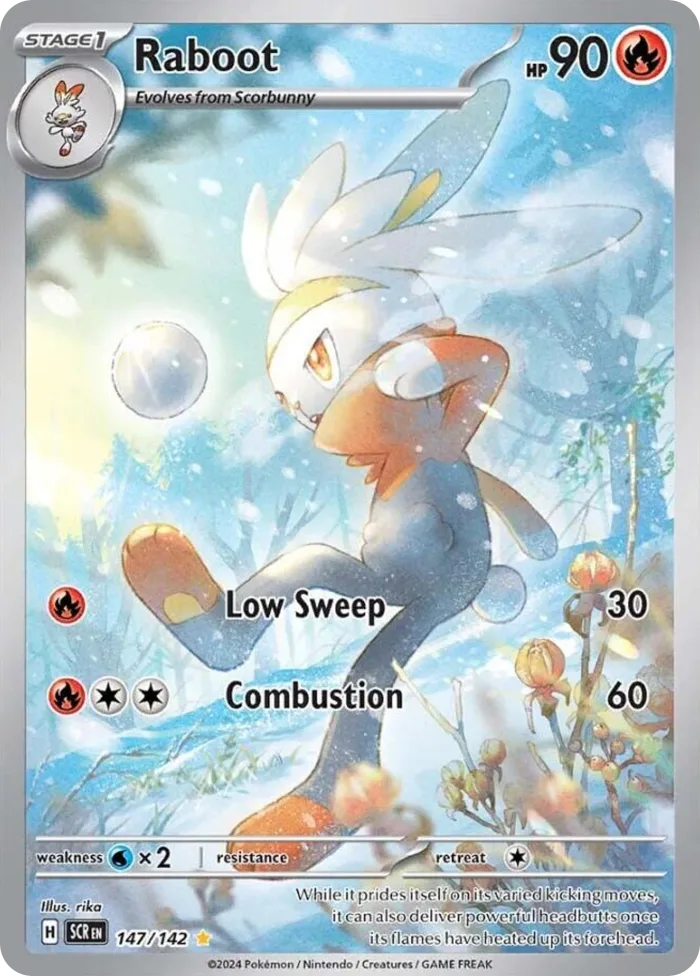 Raboot #147 Stellar Crown Pokemon card