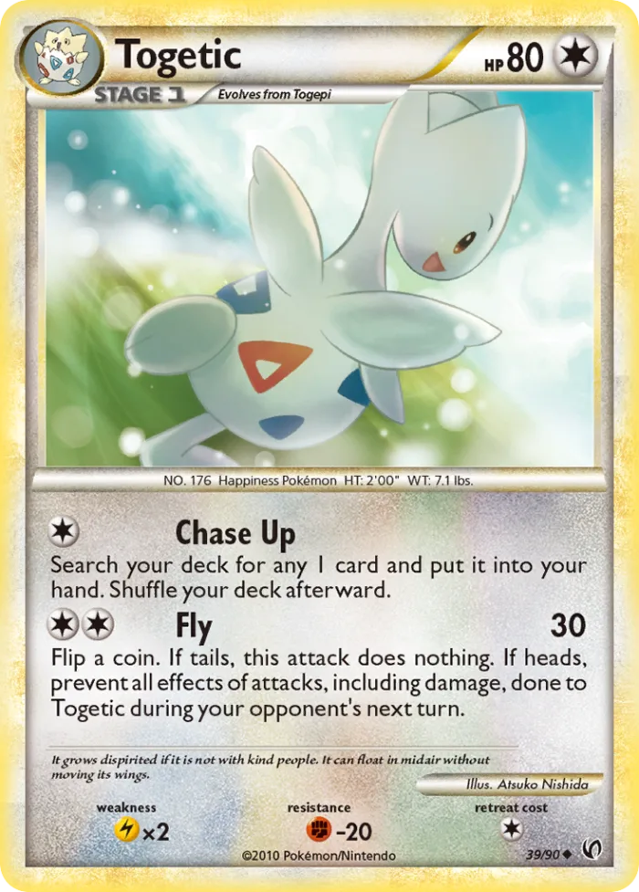 Togetic #39 HS—Undaunted Pokemon card
