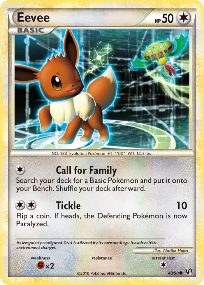 Eevee HS—Undaunted card