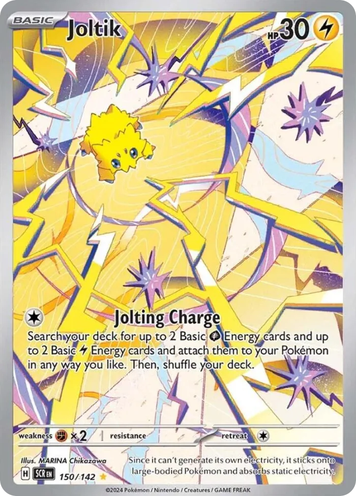 Joltik #150 Stellar Crown Pokemon card
