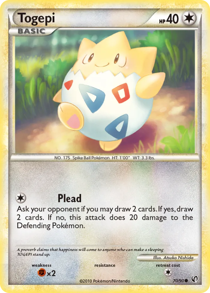 Togepi HS—Undaunted card