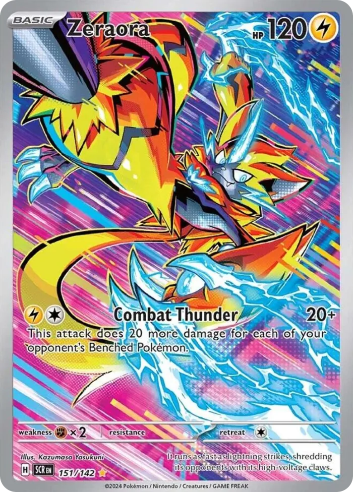 Zeraora #151 Stellar Crown Pokemon card