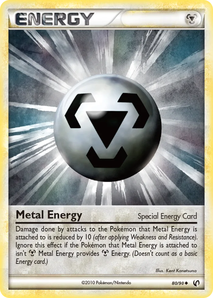 Metal Energy #80 HS—Undaunted Pokemon card