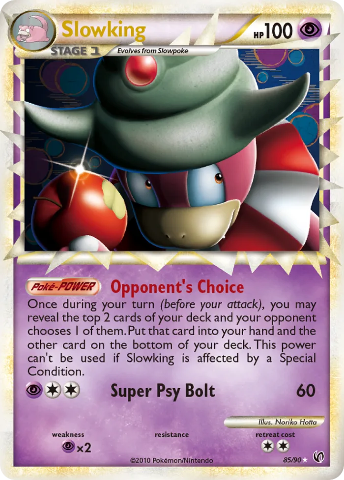 Slowking #85 HS—Undaunted Pokemon card