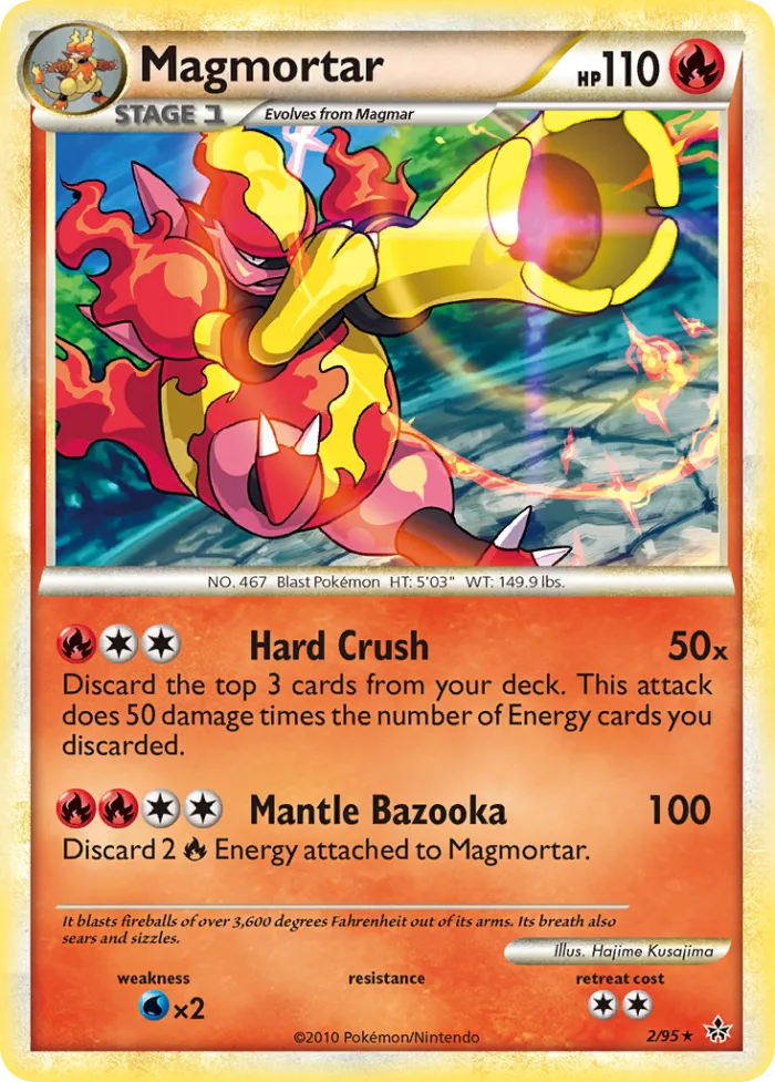 Magmortar #2 HS—Unleashed Pokemon card