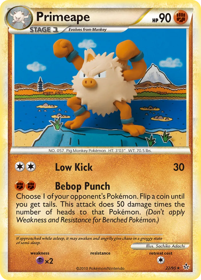 Primeape HS—Unleashed card