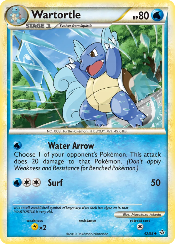 Wartortle HS—Unleashed card