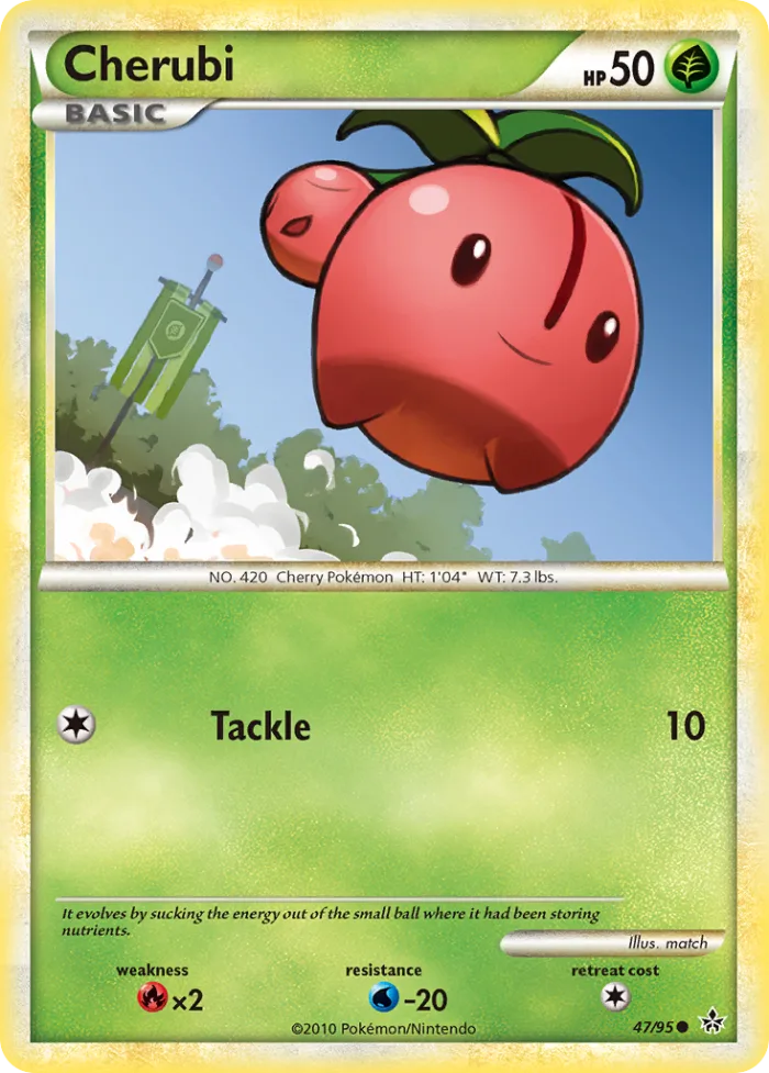 Cherubi #47 HS—Unleashed Pokemon card
