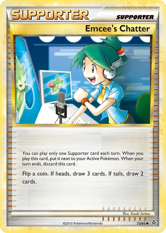 Emcee's Chatter #73 HS—Unleashed Pokemon card