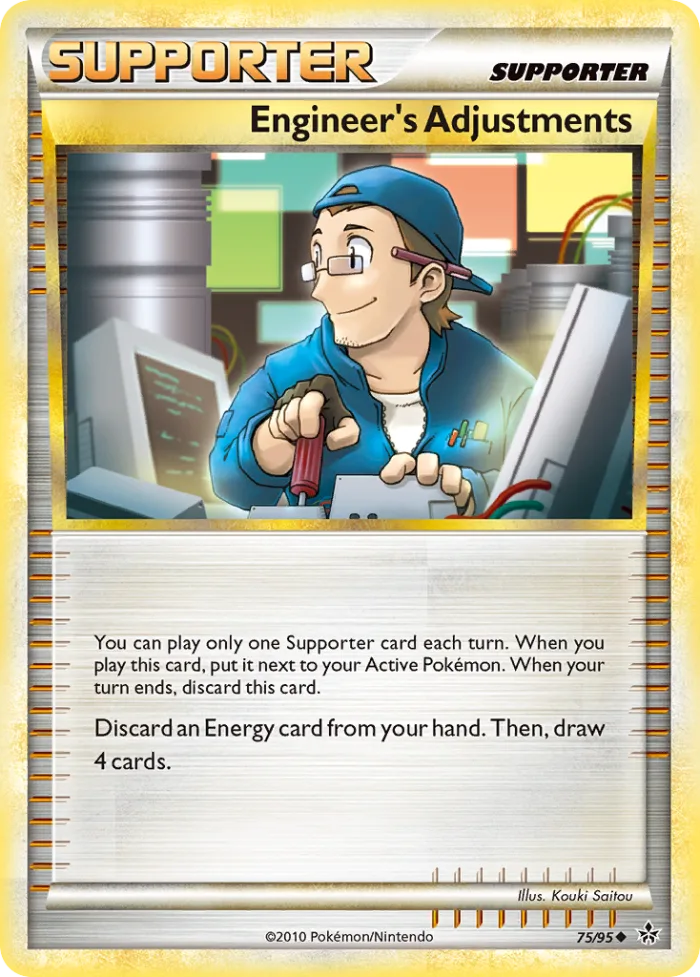 Engineer's Adjustments #75 HS—Unleashed Pokemon card