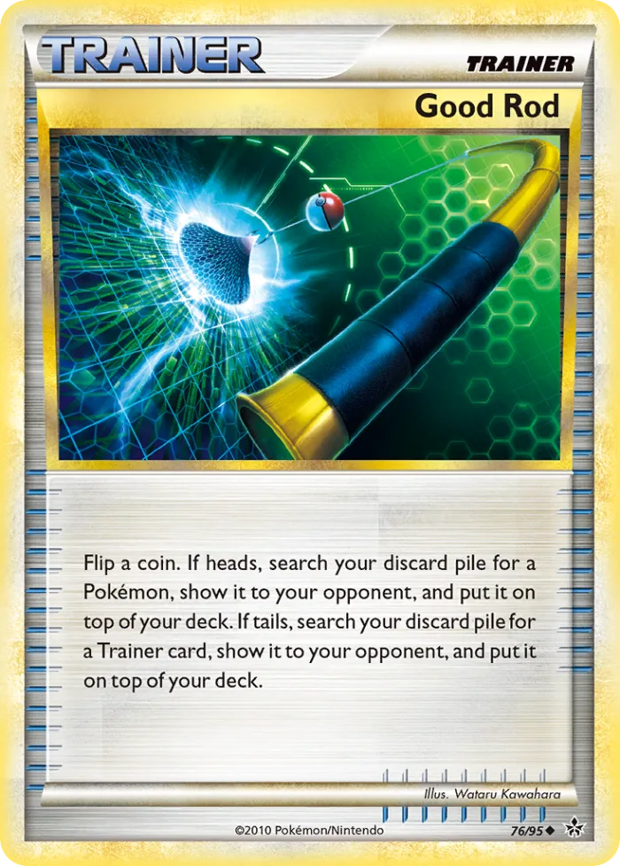 Good Rod #76 HS—Unleashed Pokemon card