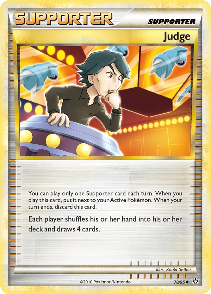 Judge #78 HS—Unleashed Pokemon card