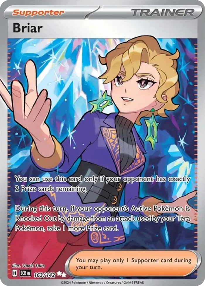 Briar #163 Stellar Crown Pokemon card