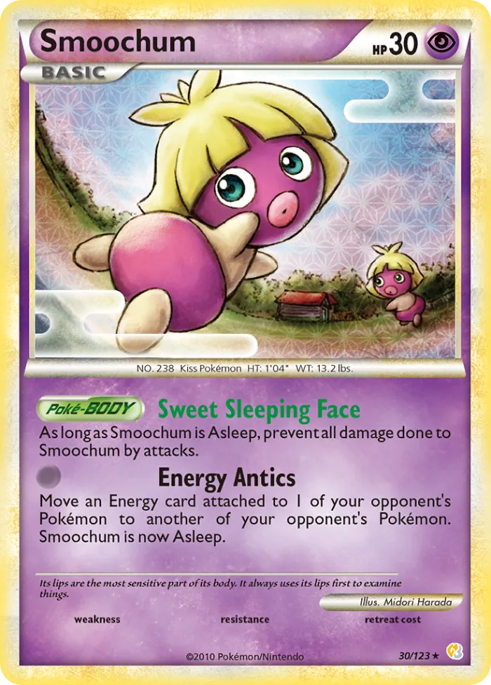 Smoochum #30 HeartGold & SoulSilver Pokemon card