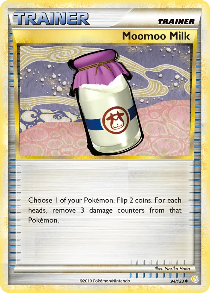Moomoo Milk #94 HeartGold & SoulSilver Pokemon card