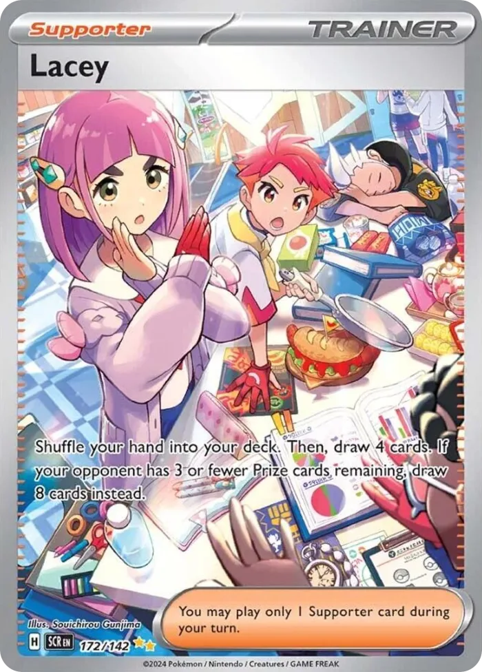 Lacey #172 Stellar Crown Pokemon card