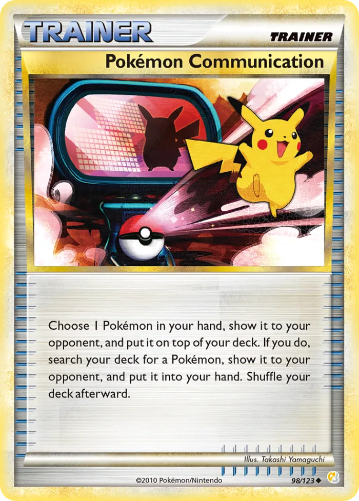 Pokémon Communication #98 HeartGold & SoulSilver Pokemon card