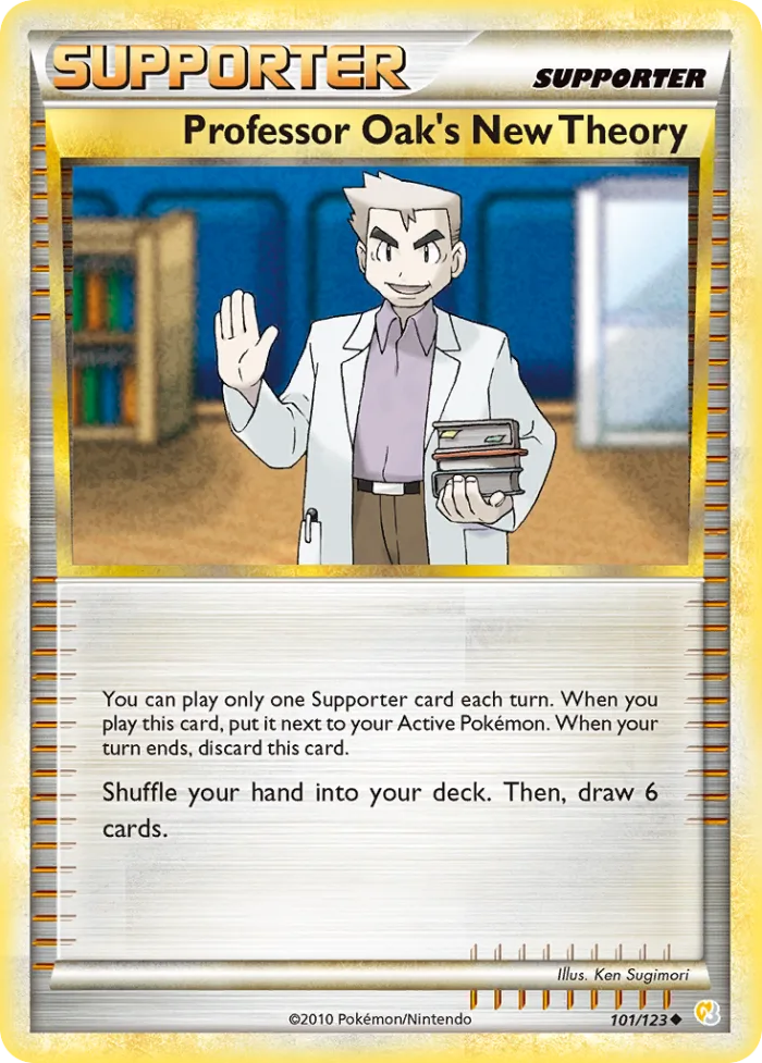 Professor Oak's New Theory #101 HeartGold & SoulSilver Pokemon card