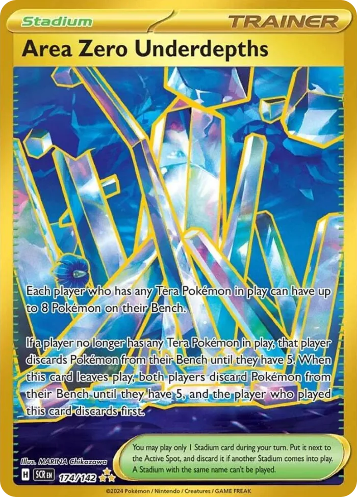 Area Zero Underdepths #174 Stellar Crown Pokemon card