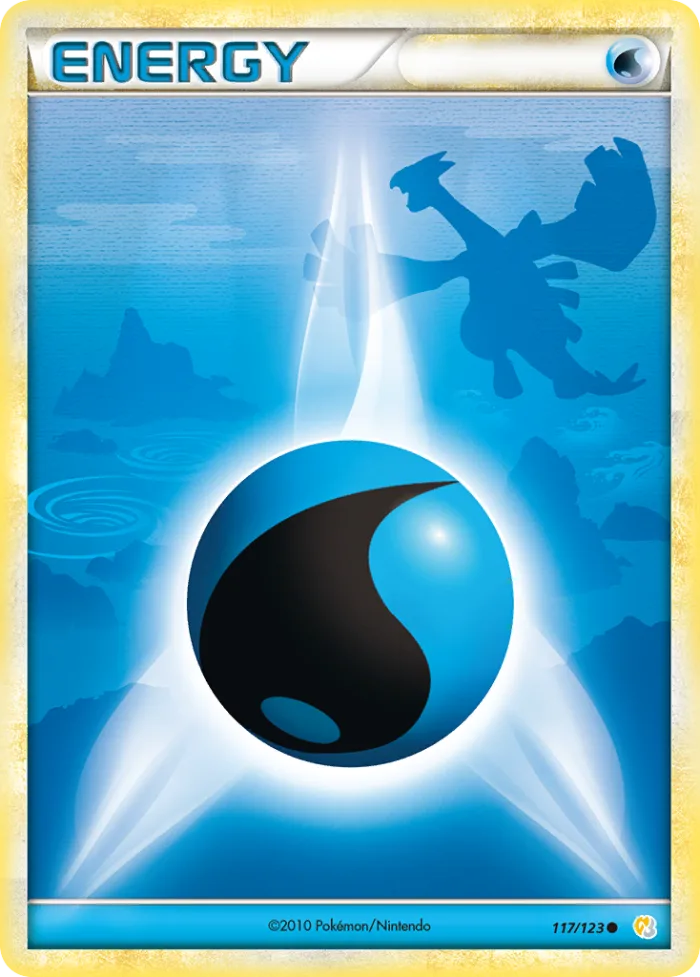 Water Energy #117 HeartGold & SoulSilver Pokemon card