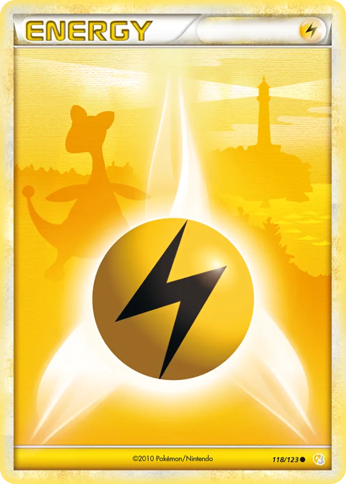 Lightning Energy #118 HeartGold & SoulSilver Pokemon card