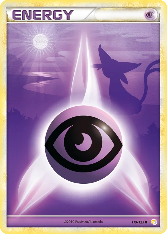 Psychic Energy #119 HeartGold & SoulSilver Pokemon card