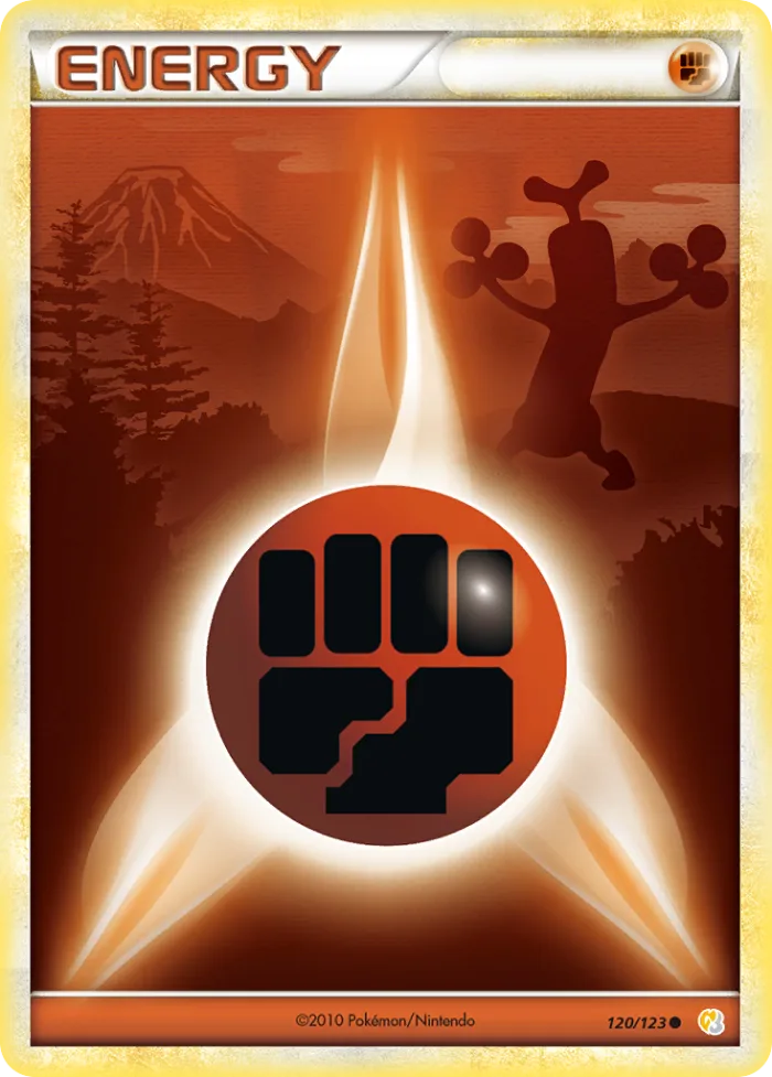 Fighting Energy #120 HeartGold & SoulSilver Pokemon card