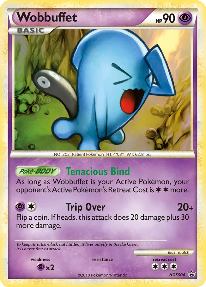 Wobbuffet #HGSS04 HGSS Black Star Promos Pokemon card