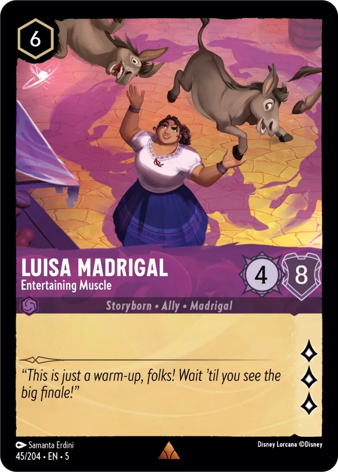 Luisa Madrigal #45 Shimmering Skies Disney Lorcana card