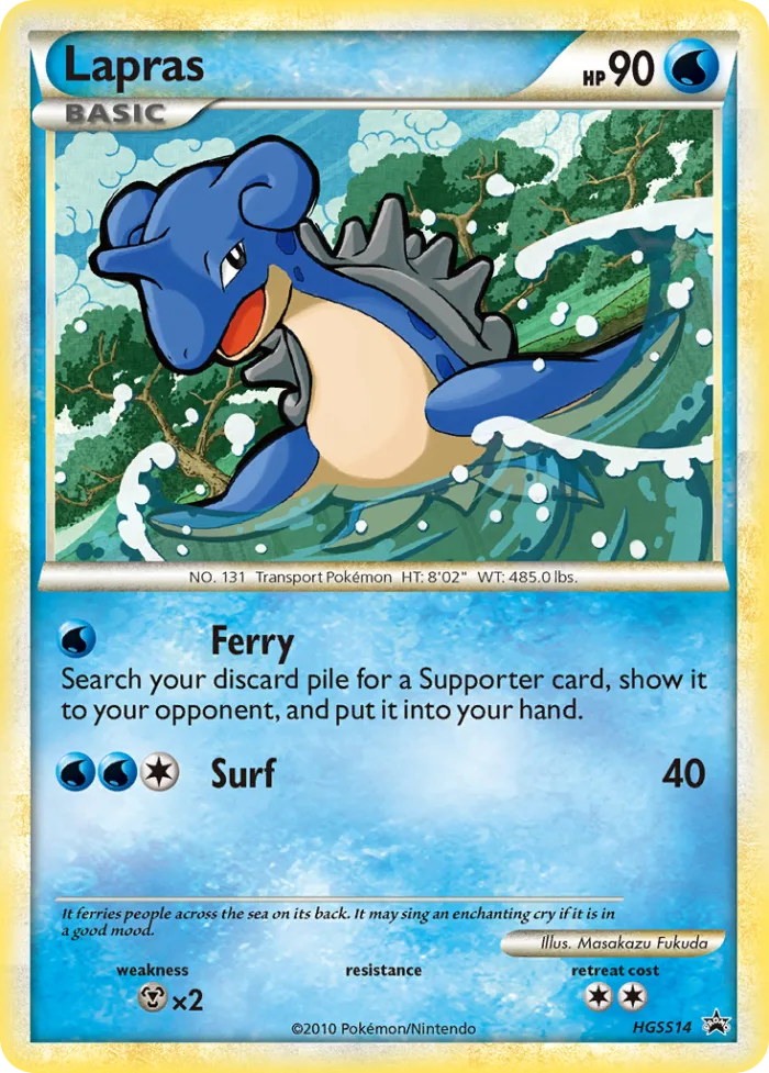 Lapras #HGSS14 HGSS Black Star Promos Pokemon card