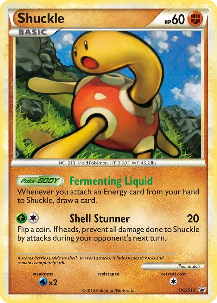 Shuckle #HGSS15 HGSS Black Star Promos Pokemon card