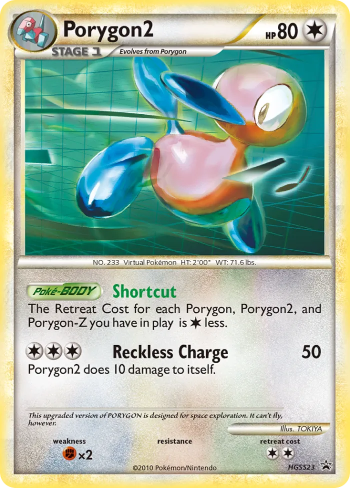 Porygon2 #HGSS23 HGSS Black Star Promos Pokemon card