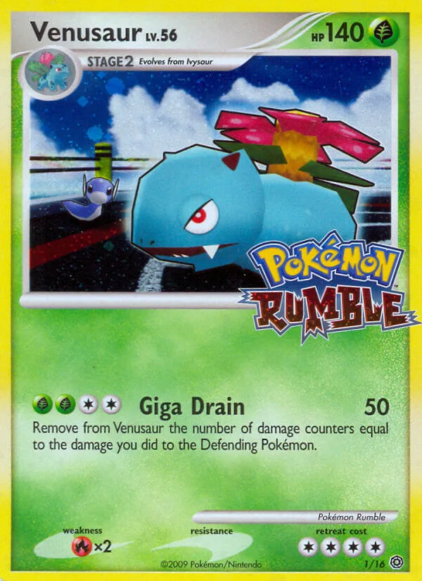 Venusaur #1 Pokémon Rumble Pokemon card