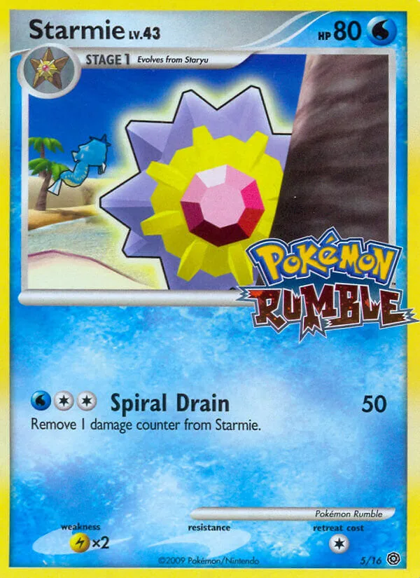 Starmie #5 Pokémon Rumble Pokemon card