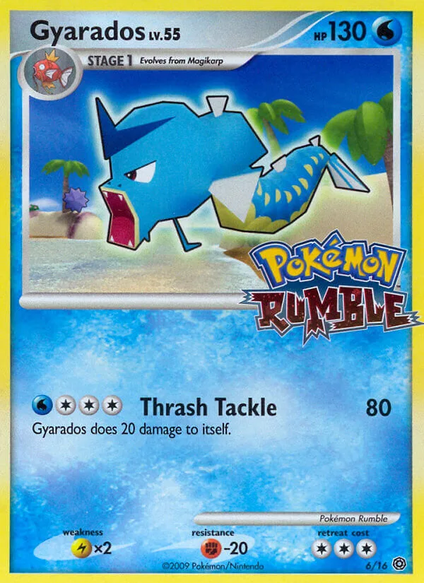 Gyarados #6 Pokémon Rumble Pokemon card
