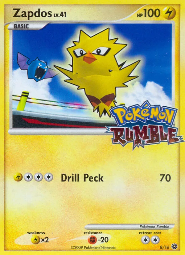 Zapdos #8 Pokémon Rumble Pokemon card