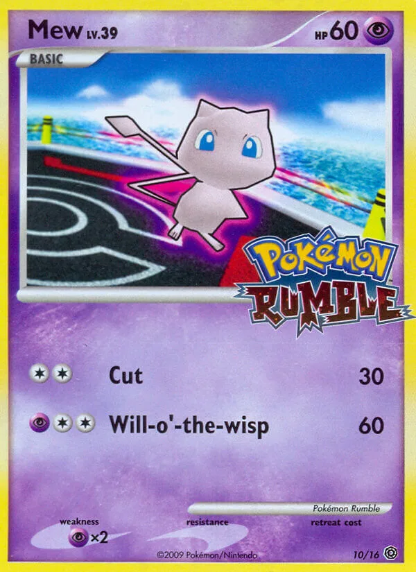 Mew #10 Pokémon Rumble Pokemon card