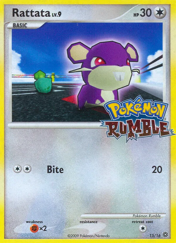 Rattata #15 Pokémon Rumble Pokemon card