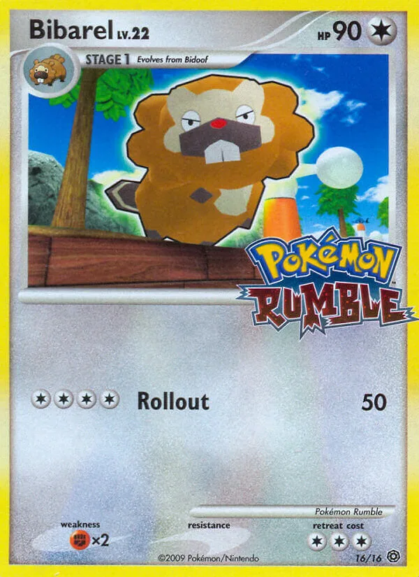 Bibarel #16 Pokémon Rumble Pokemon card