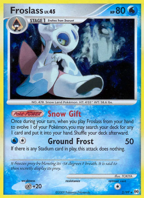Froslass #2 Arceus Pokemon card