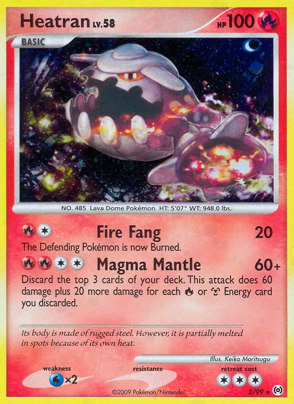 Heatran #3 Arceus Pokemon card