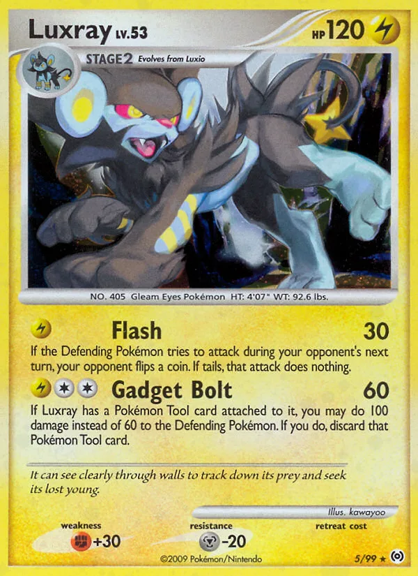 Luxray #5 Arceus Pokemon card