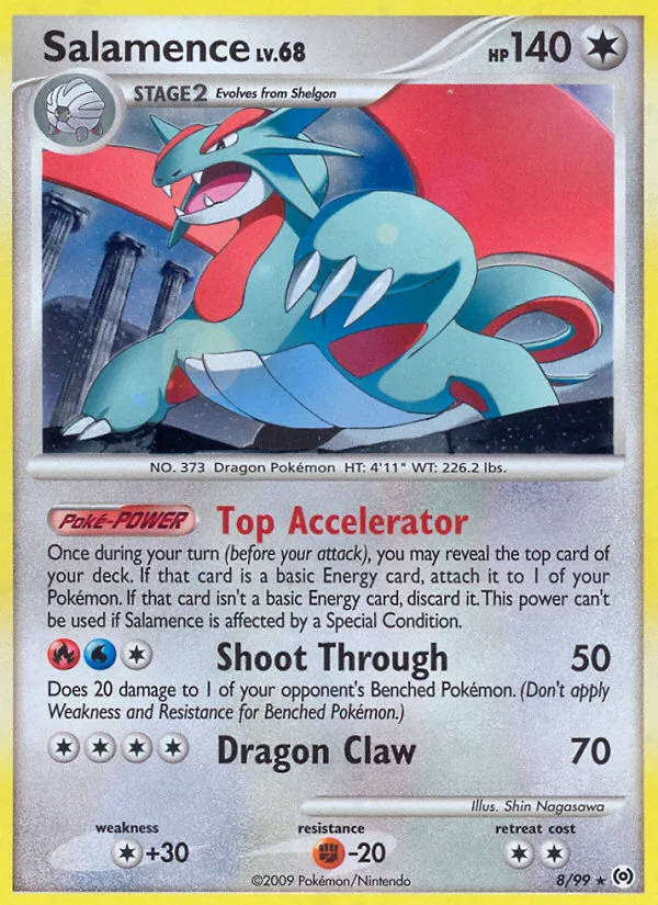 Salamence #8 Arceus Pokemon card