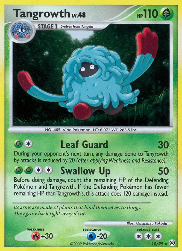 Tangrowth #10 Arceus Pokemon card